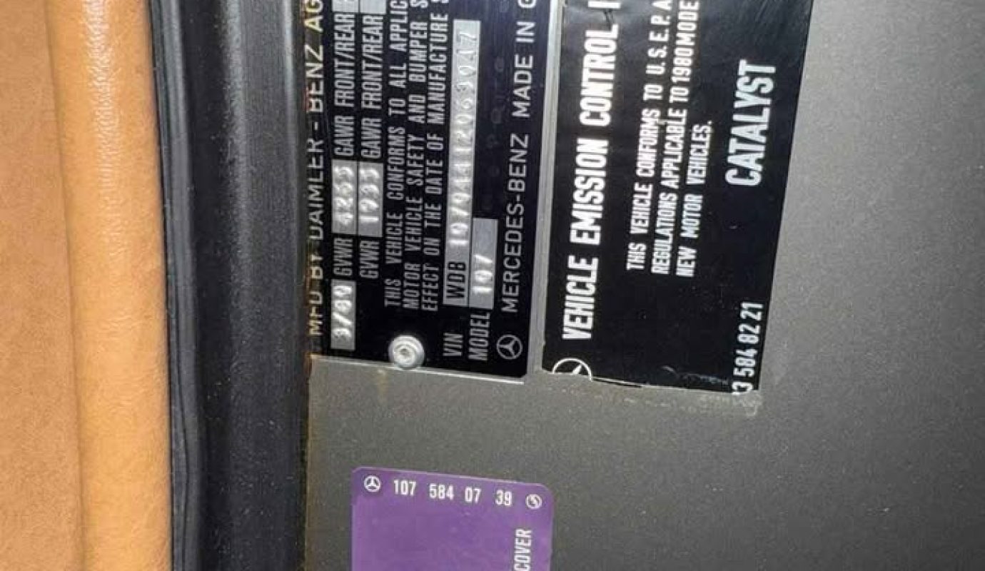 1980 Mercedes-Benz 450SL